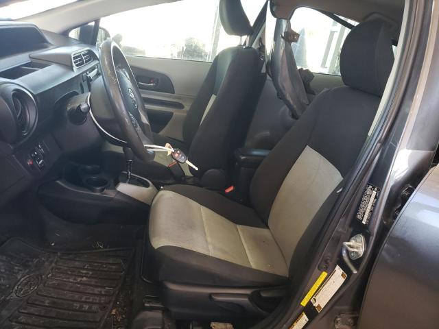 JTDKDTB32D1554422 - 2013 TOYOTA PRIUS C CHARCOAL photo 7