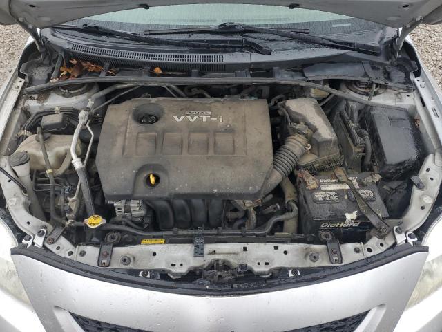 2T1BU4EE8AC223581 - 2010 TOYOTA COROLLA BASE SILVER photo 11