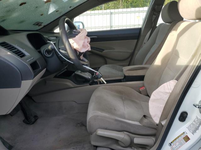 19XFA1F55AE047274 - 2010 HONDA CIVIC LX WHITE photo 7