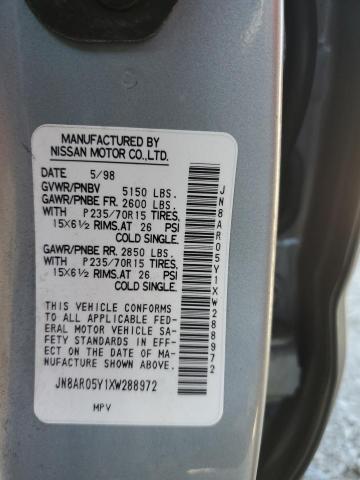 JN8AR05Y1XW288972 - 1999 NISSAN PATHFINDER LE 灰色 照片 13