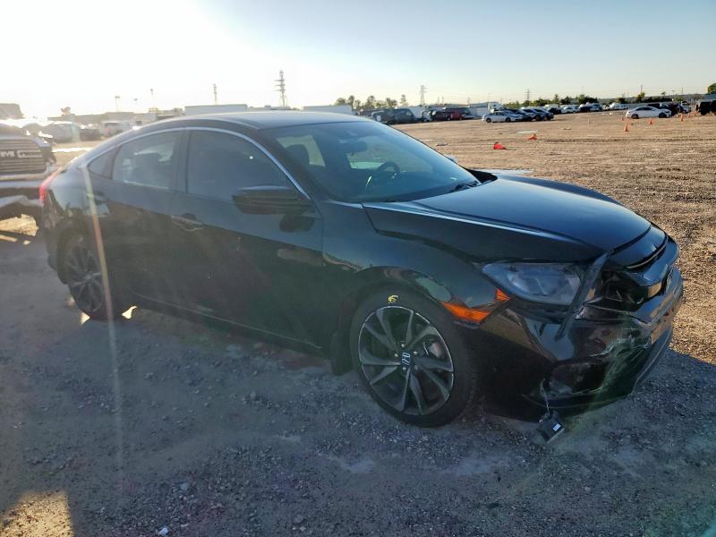 19XFC2F87KE045506 - 2019 HONDA CIVIC SPORT Чорний фото 4