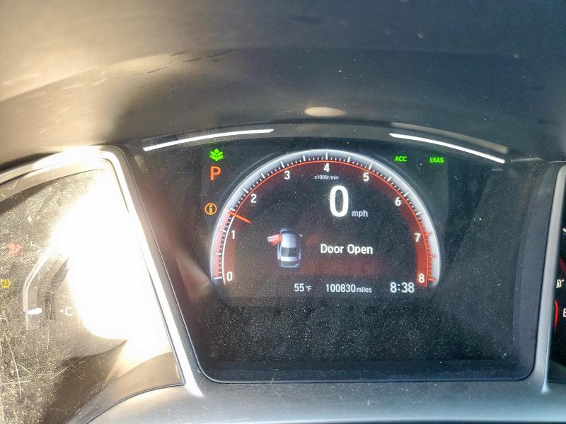 19XFC2F87KE045506 - 2019 HONDA CIVIC SPORT Чорний фото 9