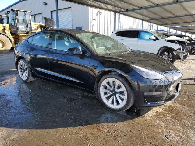 5YJ3E1EB7NF287747 - 2022 TESLA MODEL 3 Սև լուսանկար 4