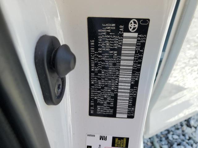 5YFEPMAE2NP300123 - 2022 TOYOTA COROLLA LE 白色 照片 13