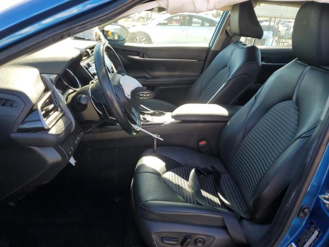 4T1M11AK9LU342799 - 2020 TOYOTA CAMRY SE BLUE photo 7