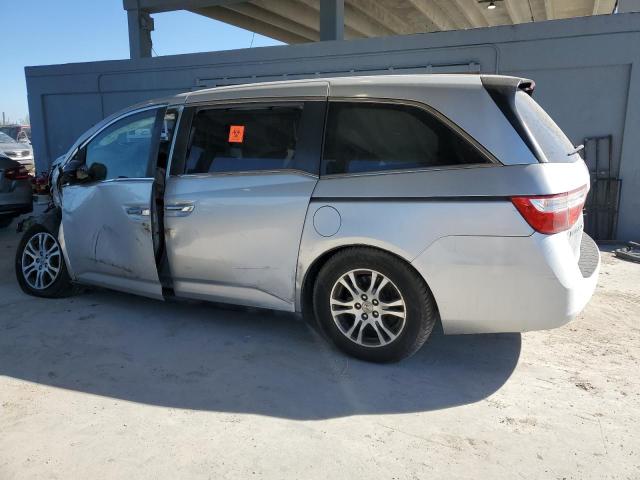 5FNRL5H49BB054842 - 2011 HONDA ODYSSEY EX SILVER photo 2