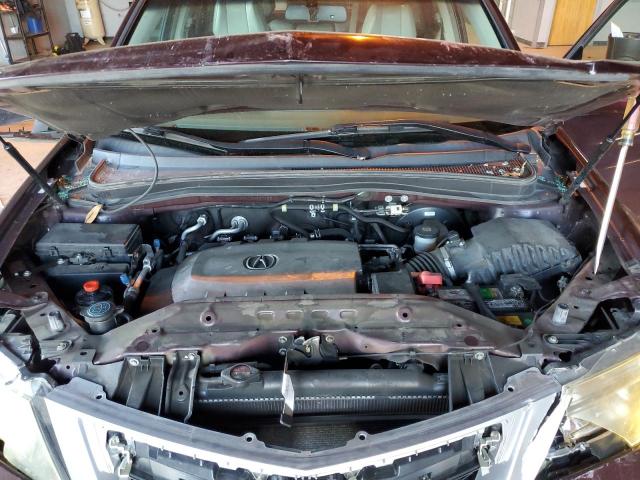 2HNYD2H41BH537155 - 2011 ACURA MDX TECHNOLOGY BURGUNDY photo 12