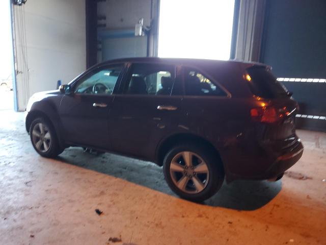 2HNYD2H41BH537155 - 2011 ACURA MDX TECHNOLOGY BURGUNDY photo 2