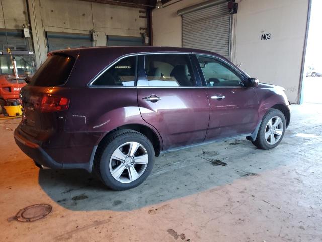2HNYD2H41BH537155 - 2011 ACURA MDX TECHNOLOGY BURGUNDY photo 3
