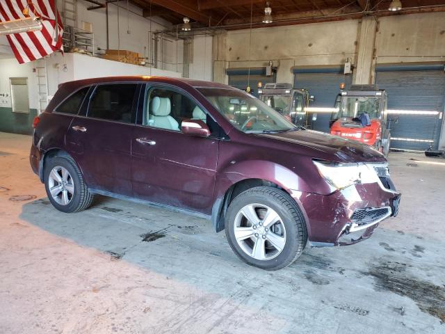 2HNYD2H41BH537155 - 2011 ACURA MDX TECHNOLOGY BURGUNDY photo 4