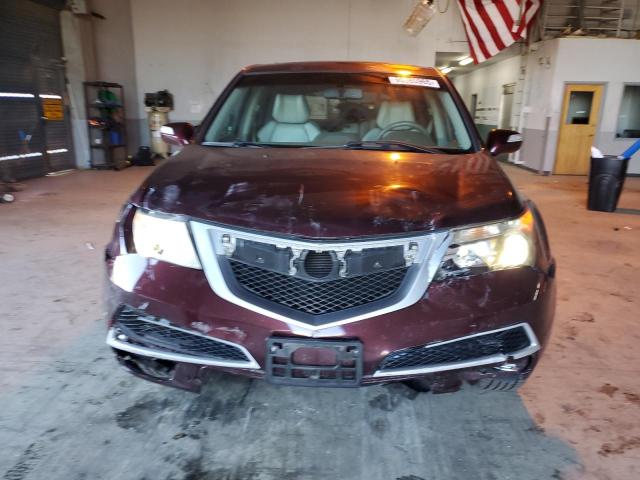 2HNYD2H41BH537155 - 2011 ACURA MDX TECHNOLOGY BURGUNDY photo 5