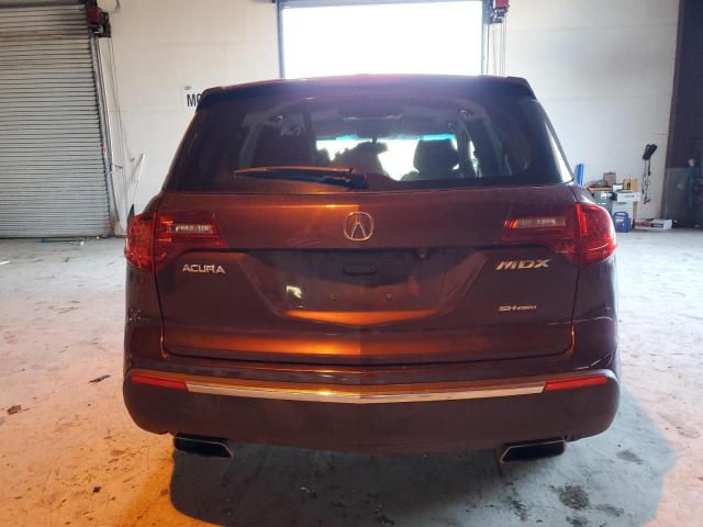 2HNYD2H41BH537155 - 2011 ACURA MDX TECHNOLOGY BURGUNDY photo 6
