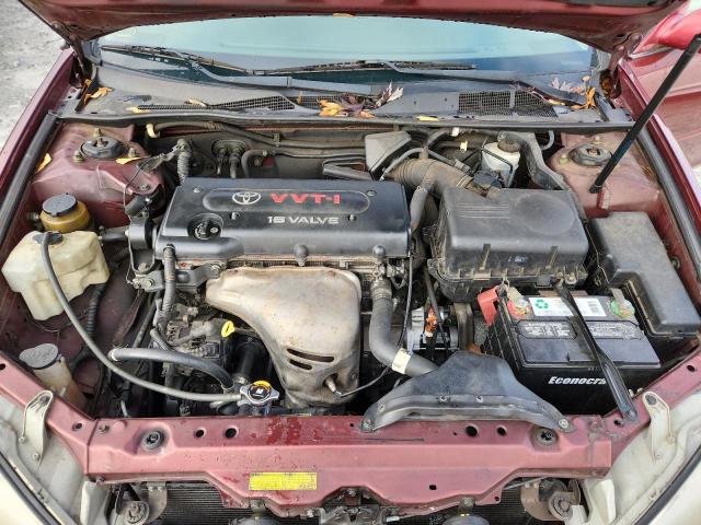 4T1BE32K14U353304 - 2004 TOYOTA CAMRY LE BURGUNDY photo 11