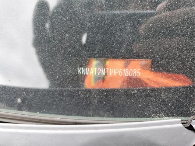 KNMAT2MT1HP618085 - 2017 NISSAN ROGUE S GRAY photo 13