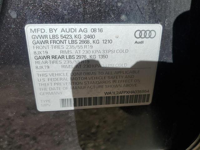 WA1L2AFPXHA035954 - 2017 AUDI Q5 PREMIUM PLUS CHARCOAL photo 14