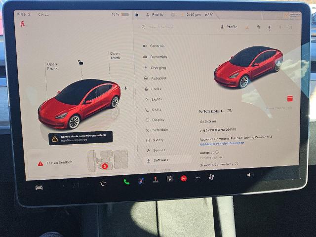 5YJ3E1EA7NF291188 - 2022 TESLA MODEL 3 RED photo 9