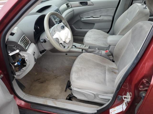 JF2SH6AC8AH742969 - 2010 SUBARU FORESTER 2.5X RED photo 7
