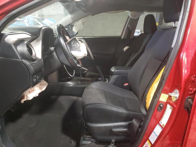 JTMRFREV4HJ114376 - 2017 TOYOTA RAV4 XLE RED photo 7