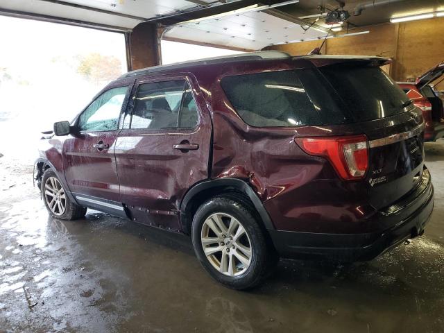 1FM5K8D86KGB37545 - 2019 FORD EXPLORER XLT Bordo foto 2