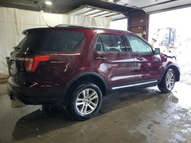 1FM5K8D86KGB37545 - 2019 FORD EXPLORER XLT Bordo foto 3