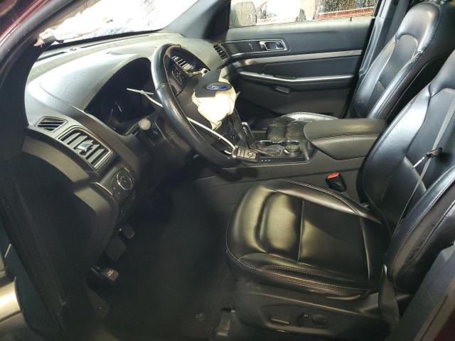 1FM5K8D86KGB37545 - 2019 FORD EXPLORER XLT Bordo foto 7