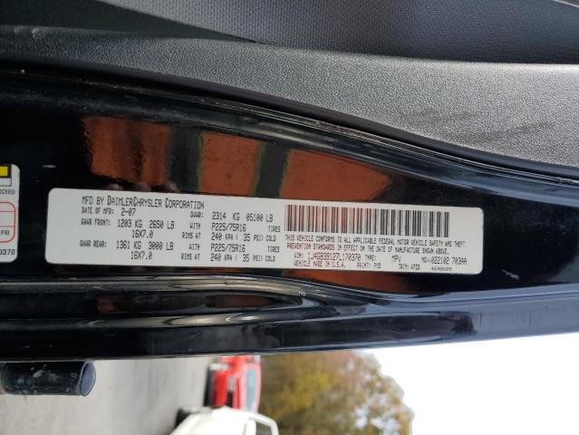 1J4GB39127L170370 - 2007 JEEP WRANGLER X BLACK photo 12