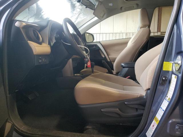 2T3RFREVXDW117701 - 2013 TOYOTA RAV4 XLE BLUE photo 7