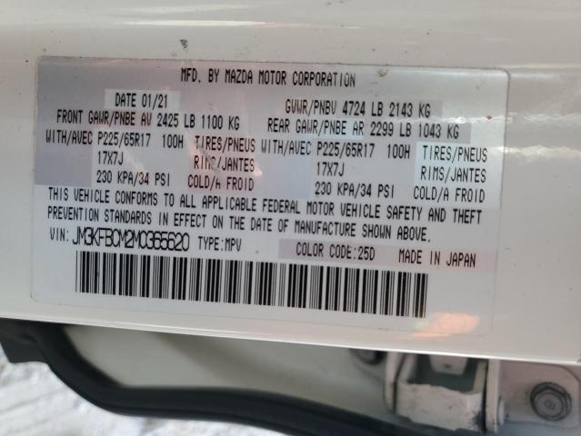 JM3KFBCM2M0365620 - 2021 MAZDA CX-5 TOURING WHITE photo 14