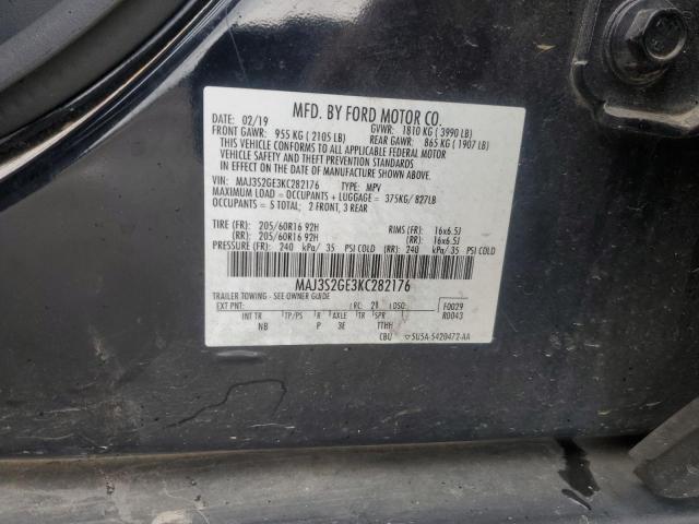 MAJ3S2GE3KC282176 - 2019 FORD ECOSPORT SE 黑色 照片 14