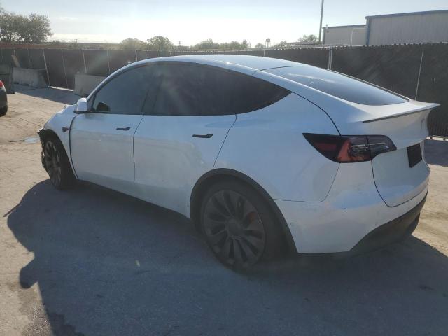 5YJYGDEFXMF075542 - 2021 TESLA MODEL Y WHITE photo 2