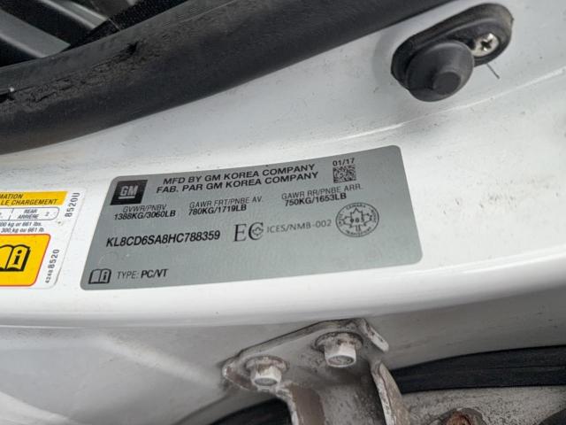 KL8CD6SA8HC788359 - 2017 CHEVROLET SPARK 1LT WHITE photo 10