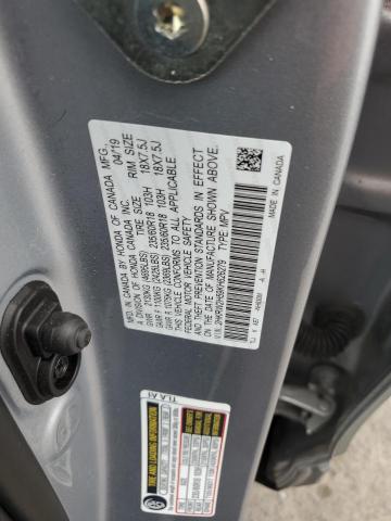 2HKRW2H59KH626279 - 2019 HONDA CR-V EX SILVER photo 14