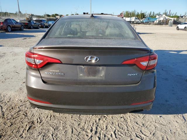5NPE34AF0HH487481 - 2017 HYUNDAI SONATA SPORT BROWN photo 6