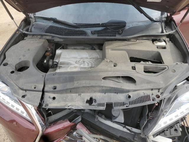 2T2BK1BA4DC206525 - 2013 LEXUS RX 350 BASE MAROON photo 11