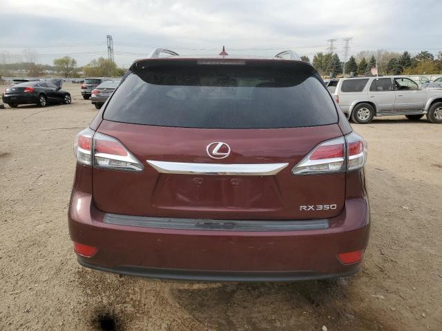2T2BK1BA4DC206525 - 2013 LEXUS RX 350 BASE MAROON photo 6