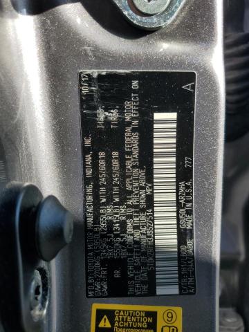 5TDKZRFH3JS527514 - 2018 TOYOTA HIGHLANDER SE Boz foto 13