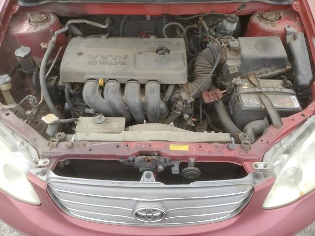 2T1BR32E43C094340 - 2003 TOYOTA COROLLA CE RED photo 11