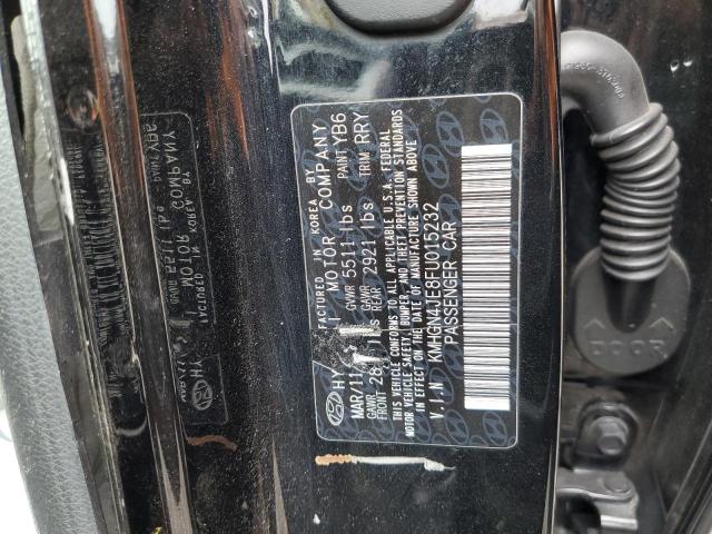 KMHGN4JE8FU015232 - 2015 HYUNDAI GENESIS 3.8L BLACK photo 12