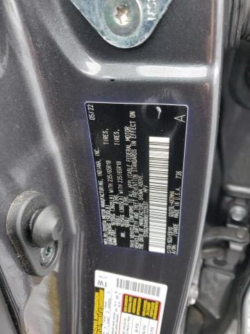 5TDGZRAH6NS122637 - 2022 TOYOTA HIGHLANDER XLE Graphite photo 13