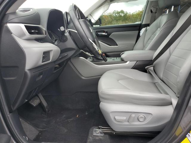 5TDGZRAH6NS122637 - 2022 TOYOTA HIGHLANDER XLE Graphite photo 7