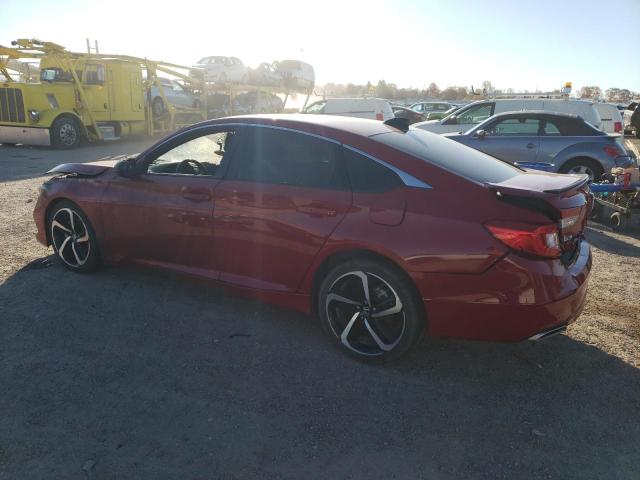 1HGCV1F31NA800525 - 2022 HONDA ACCORD SPORT წითელი ფოტო 2
