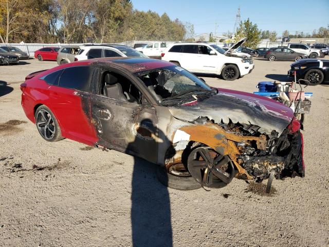 1HGCV1F31NA800525 - 2022 HONDA ACCORD SPORT წითელი ფოტო 4