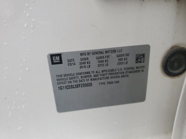 1G11C5SL5EF239928 - 2014 CHEVROLET MALIBU 1LT WHITE photo 13