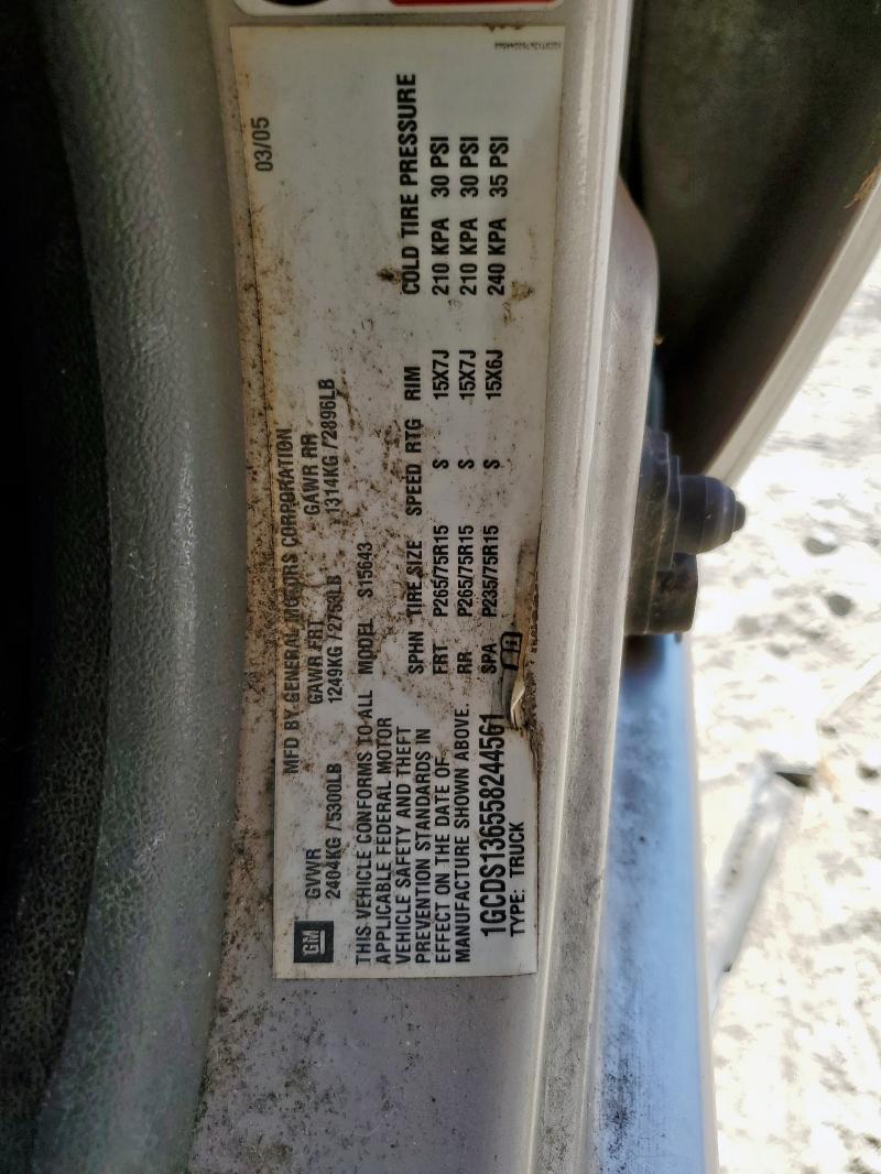 1GCDS136558244561 - 2005 CHEVROLET COLORADO TAN photo 12