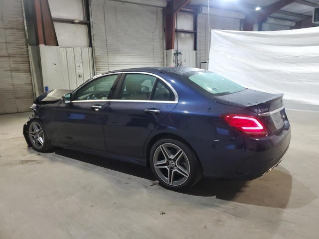 55SWF8EB3LU328129 - 2020 MERCEDES-BENZ C 300 4MATIC BLUE photo 2