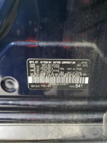 JA4AZ3A39LZ048577 - 2020 MITSUBISHI OUTLANDER SE BLUE photo 12