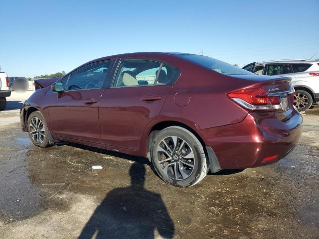 19XFB2F88FE089801 - 2015 HONDA CIVIC EX BURGUNDY photo 2