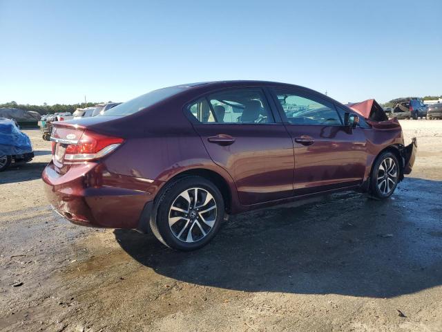 19XFB2F88FE089801 - 2015 HONDA CIVIC EX BURGUNDY photo 3