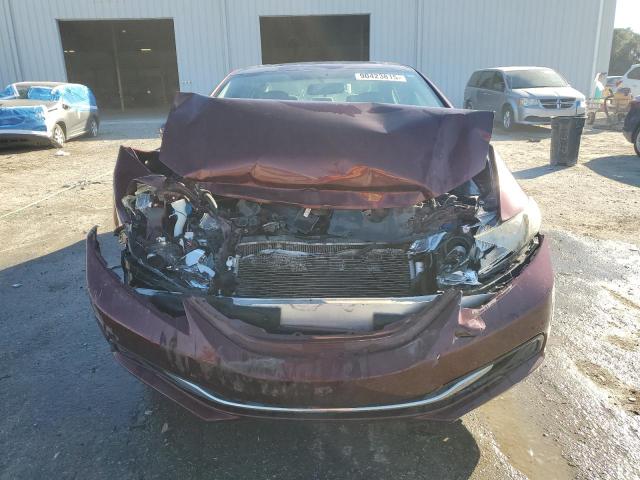 19XFB2F88FE089801 - 2015 HONDA CIVIC EX BURGUNDY photo 5
