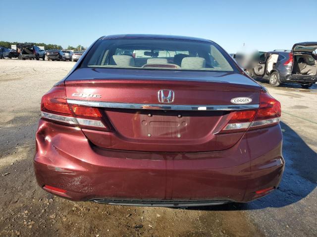19XFB2F88FE089801 - 2015 HONDA CIVIC EX BURGUNDY photo 6